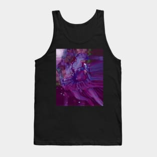 Abstract Ballerina Painting in Purple/Magenta Tank Top